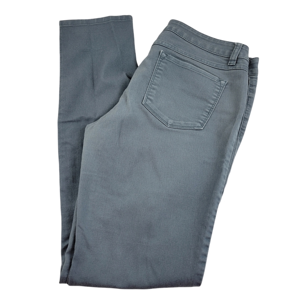 PRANA JEANS SUPER SOFT ORGANIC COTTON GRAY COLOR STRAIGHT LEGS SKINNY SIZE 12/31